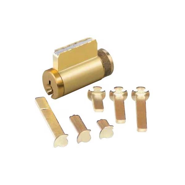 Ilco:  Key-in knob  Cylinder, 5-Pin, Schlage C  , Satin Brass , 0 bitted, Ilco, Mfr#: ILCO-15995SC-04-0B